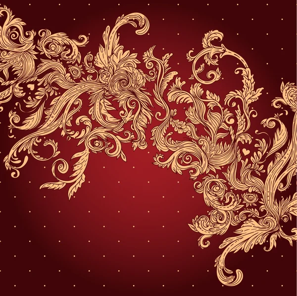 Вінтажний фон орнаментальний бароковий візерунок — стоковий вектор