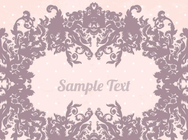 Glamour vector vintage marco ornamentado — Vector de stock