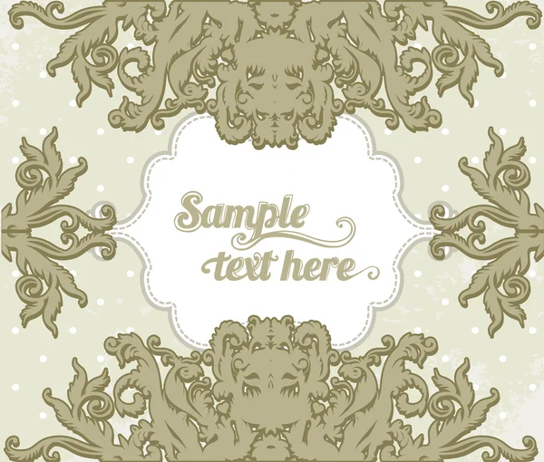 Glamour vector vintage ornate frame — Stock Vector