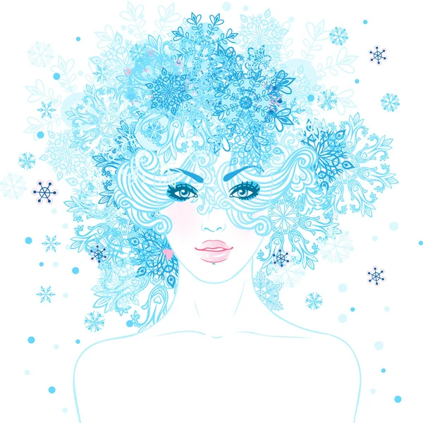 Fantasy Snow Queen — Stock vektor