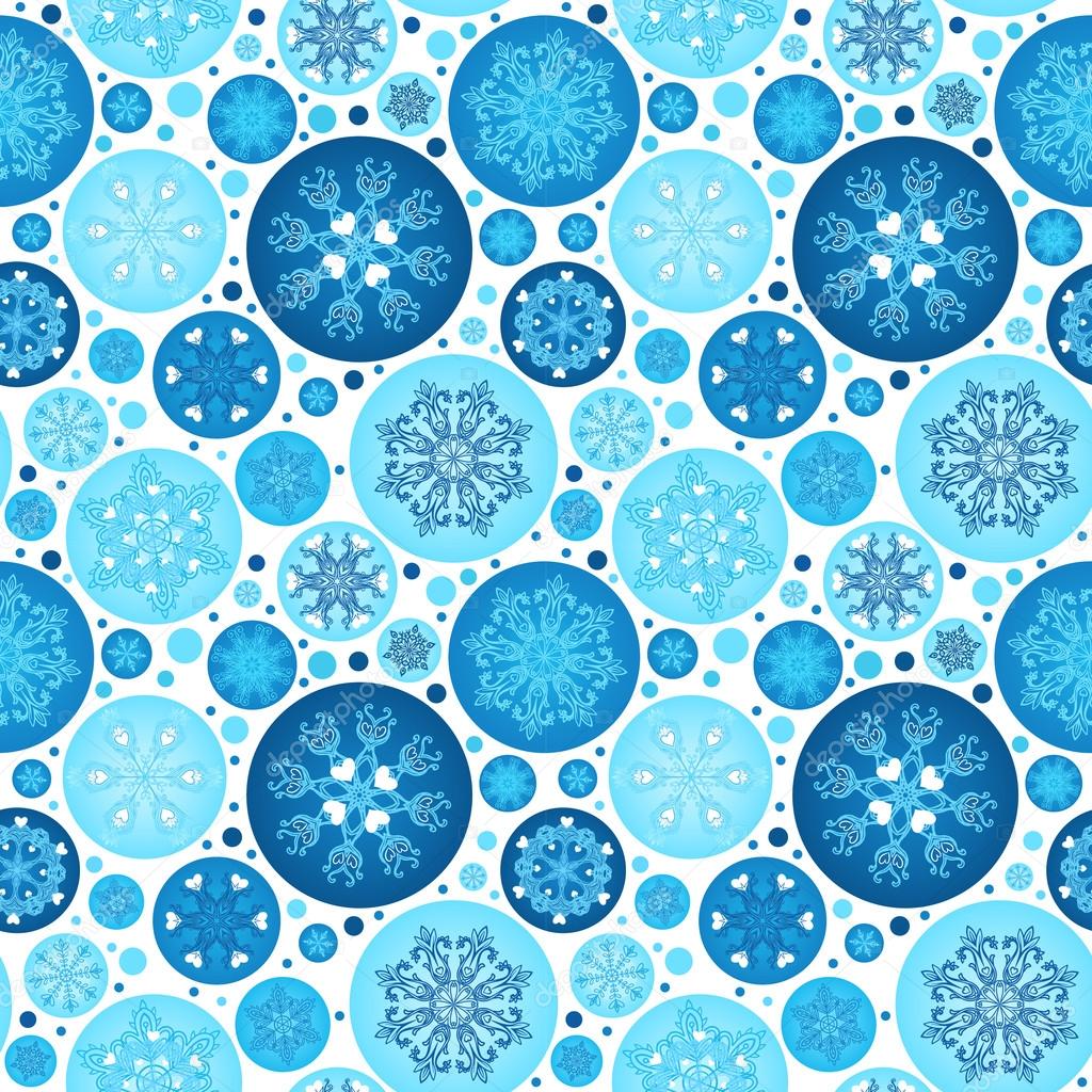 Seamless blue christmas