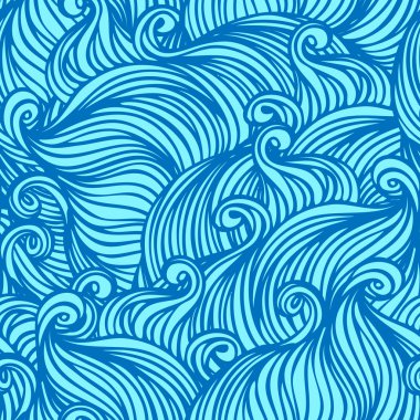 soyut ışık mavi çizilmiş desen