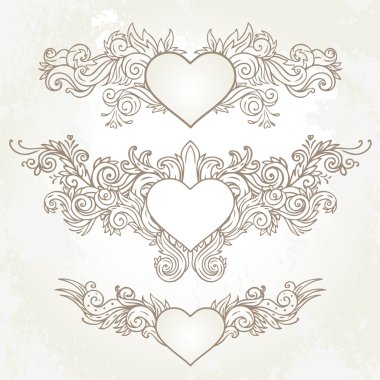 soyut Kalpler, swirls yarım yamalak