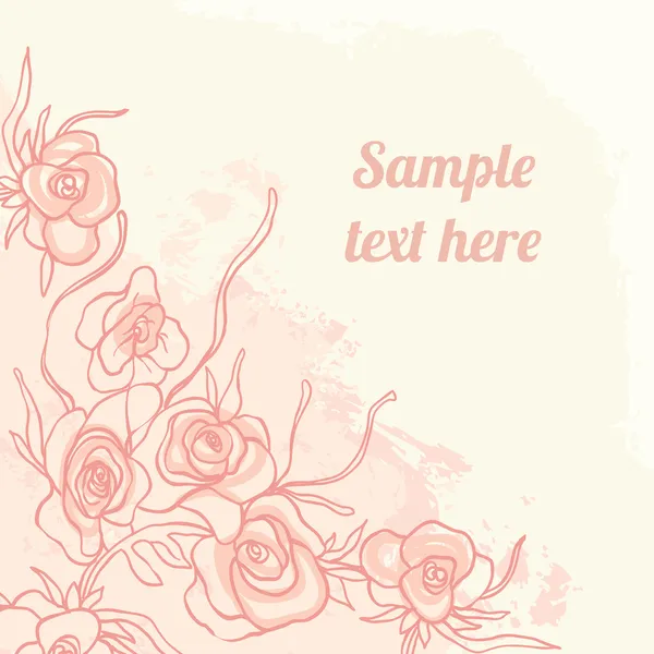 Fundo floral elegante — Vetor de Stock