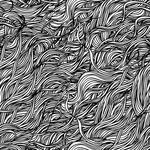 Abstracte handgetekende patroon met golven — Stockvector