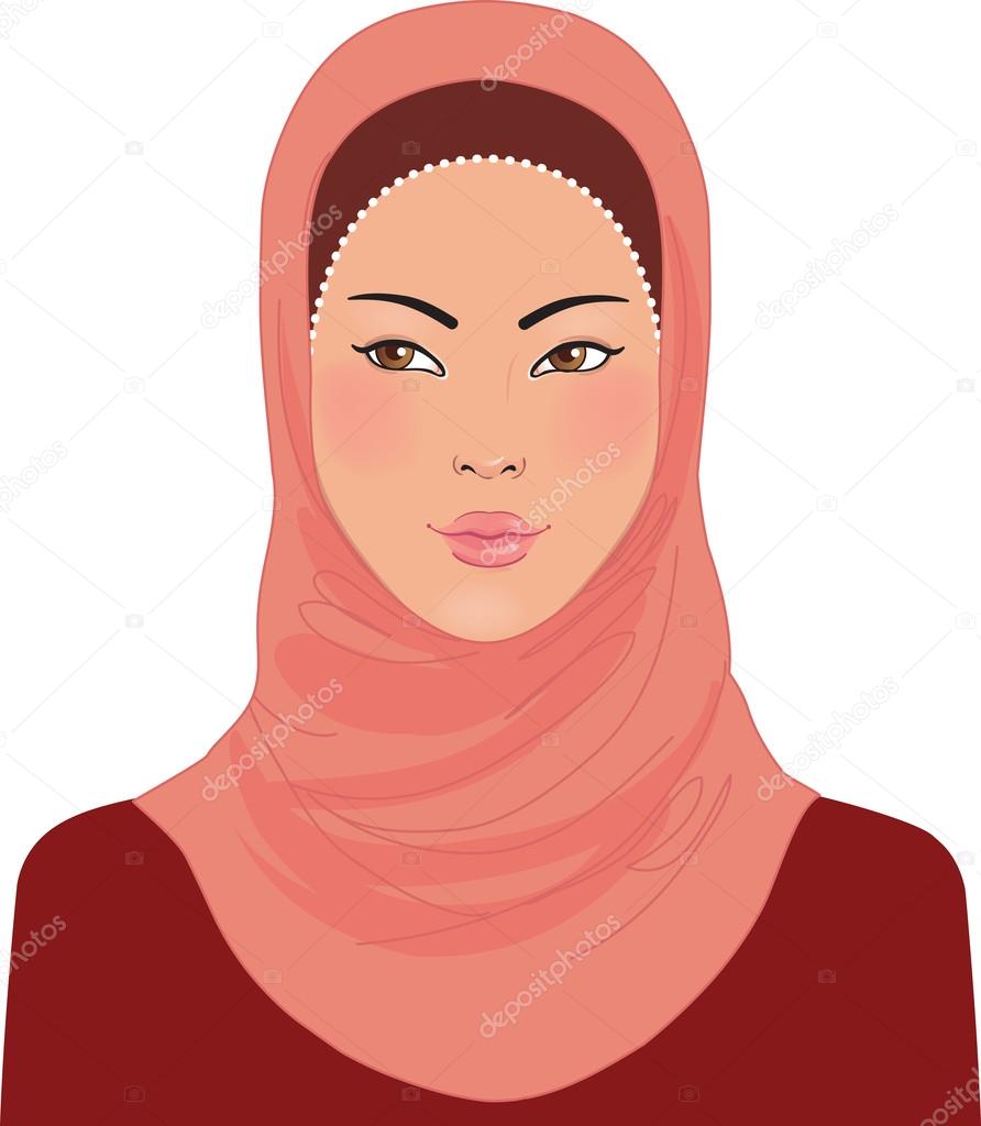 muslim oriental beautiful girl