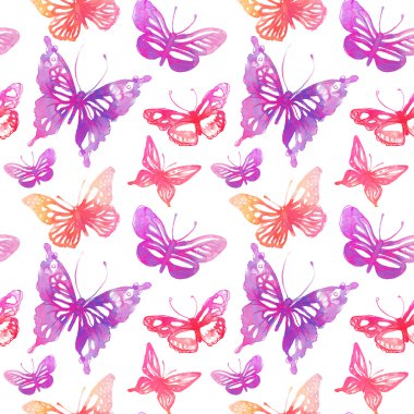 Kelebekler seamless modeli