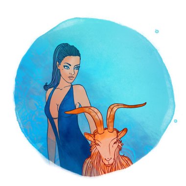 Oğlak Burcu g ile güzel bir kız olarak