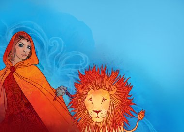 Güzel bir kız olarak Leo Zodyak işareti.