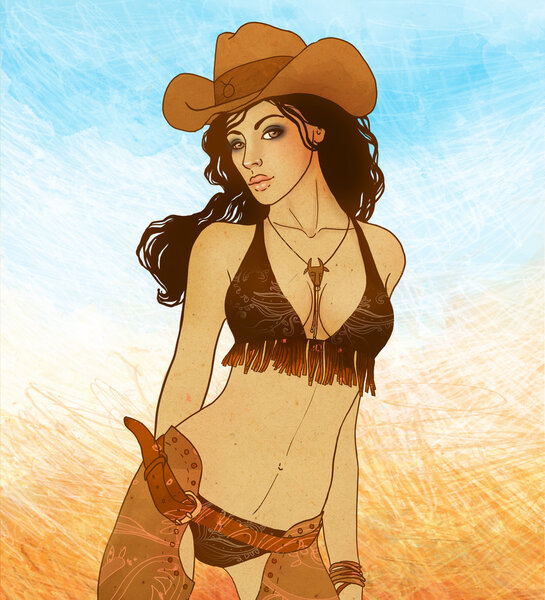 Taurus astrological sign as a beautiful girl