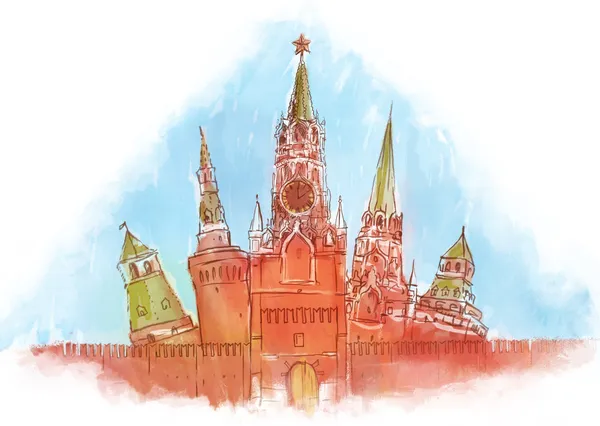 Rusland: kremlin van Moskou — Stockfoto