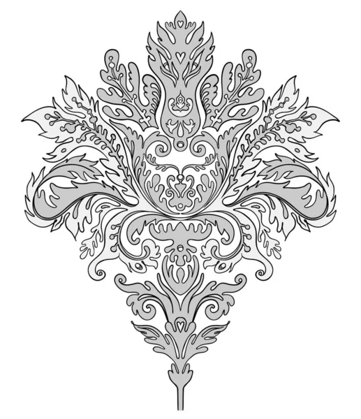 Vintage ornate element in baroque style. Seamless pattern. Wallpaper, textile design. Vector illustration. — Stock Vector