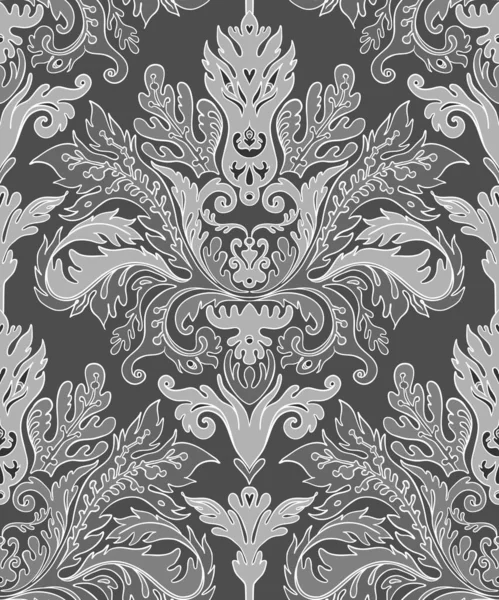 Vintage ozdobne tło w stylu barokowym. Płynny wzór. Tapeta, wzór tekstylny. Ilustracja wektora. — Wektor stockowy