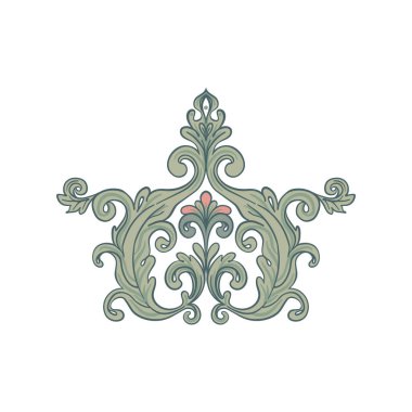 Çiçek bağbozumu elementleri izole edildi. Büyülü Vintage Çiçekleri. Sanat ve el sanatları hareketi ilham verici. Vektör tasarım ögesi.