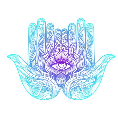 Kutsal Geometri ve Boo sembolü seti. Ayurveda uyum ve denge işareti. Dövme tasarımı, yoga logosu. poster, tişört tekstili. Renkli gökkuşağı gradyanı