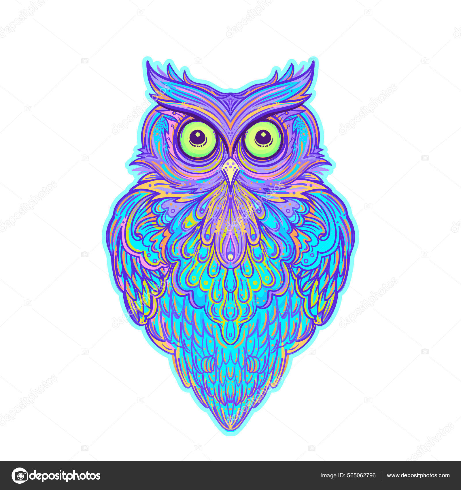 Top more than 143 psychedelic owl tattoo best
