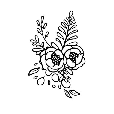 Geometrik gül çiçeği. Art deco stili. Vektör logosu tasarımı şablonu, minimum taç yaprağı ikonu, kuaför çiçekli soyut tabela.