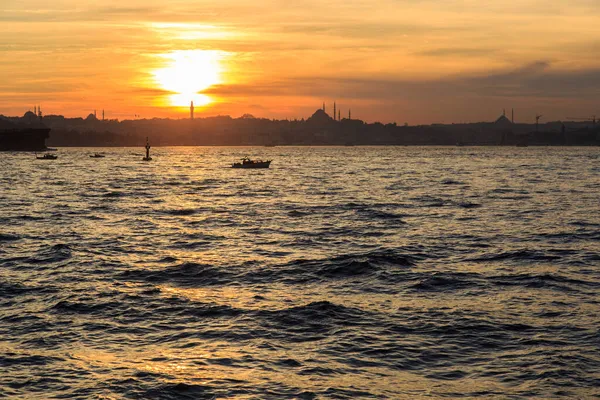Historical Peninsula Istanbul Sunset — Stock Photo, Image