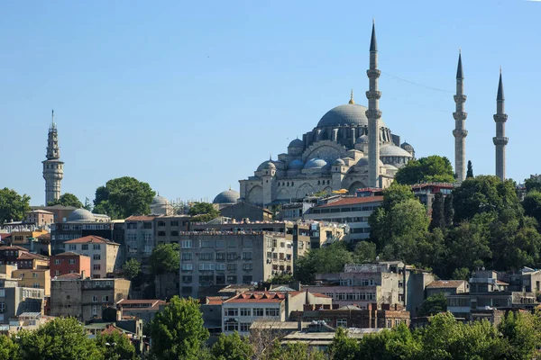 Mezquita Sleymaniye Torre Beyazt Estambul Turkiye — Foto de Stock