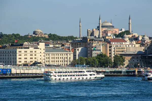 Туристичні Човни Історичній Частині Стамбул Туркве — стокове фото