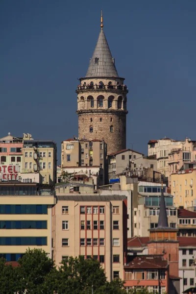 Wieża Galata Stambuł Turkiye — Zdjęcie stockowe