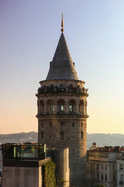Wieża Galata Stambuł Turkiye — Zdjęcie stockowe