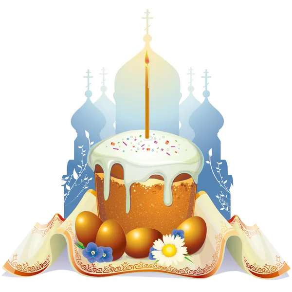 Gâteau de Pâques — Image vectorielle