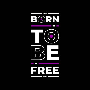 Özgür modern ilham verici tipografi için doğmuş.