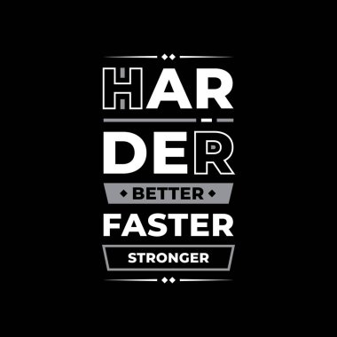 Daha iyi daha hızlı daha güçlü motivasyonel ifade şablon çizimi