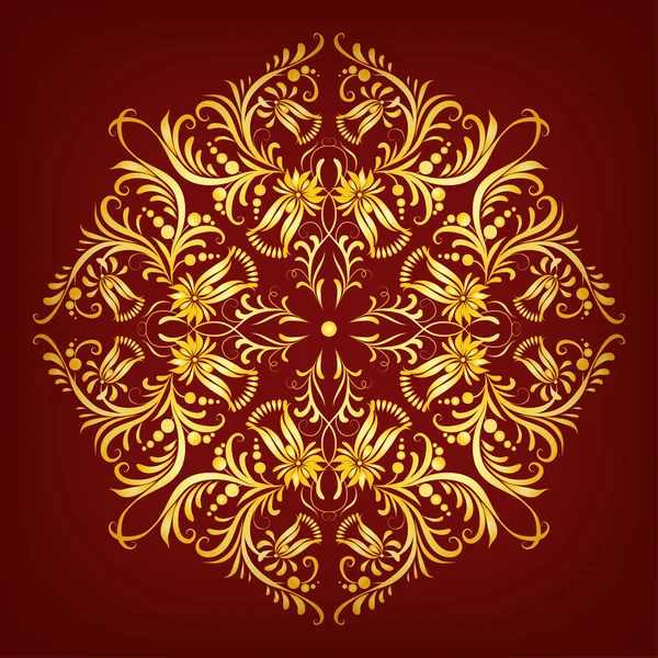 Elegante achtergrond met kant ornament — Stockvector