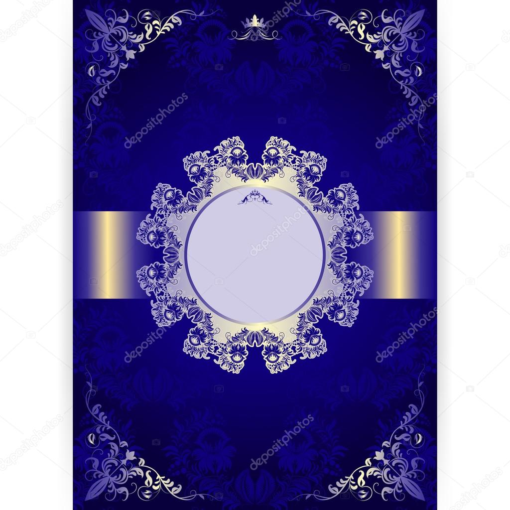 Vector royal invitation card in an old-style