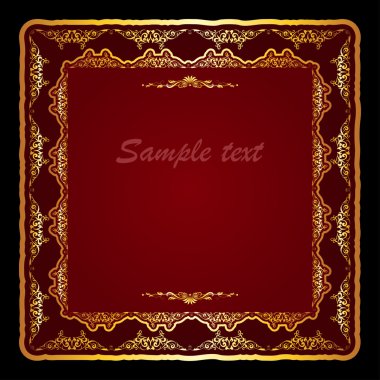 vektör davetiyeli Kraliyet çerçeve