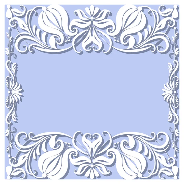 Vector papier frame met schaduw — Stockvector