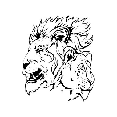 Tasarım siluet vektör, dövme