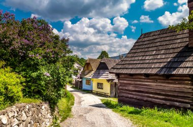 sokak vlkolinec Köyü, Slovakya