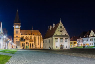 bardejov town hall meydanda