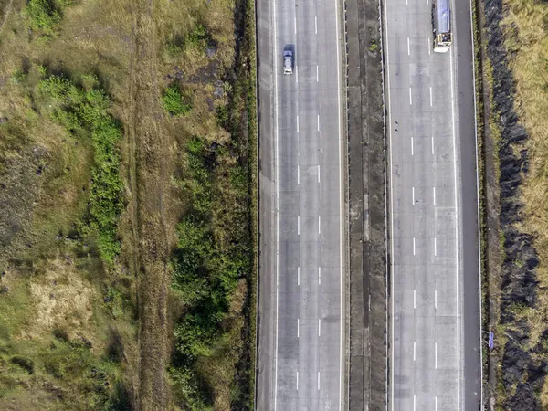 Flygbilder Från Mumbai Pune Expressway Nära Pune India Expressway Kallas — Stockfoto