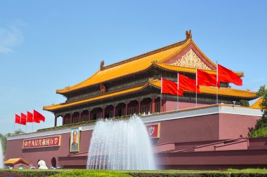 Beijing, Tiananmen Square, Forbidden City clipart