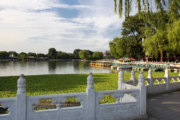 Houhai jezero, Peking, Čína — Stock fotografie