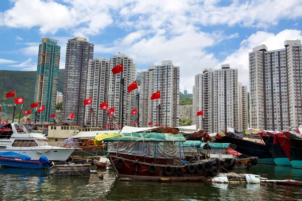 Hong Kong, rottami tradizionali nell'Aberdeen — Foto Stock