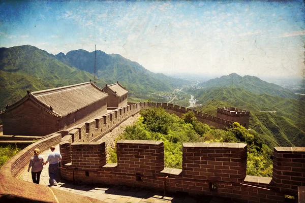 Große Mauer aus Porzellan — Stockfoto