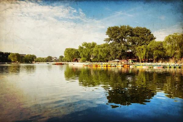 Houhai tó, Peking, Kína — Stock Fotó