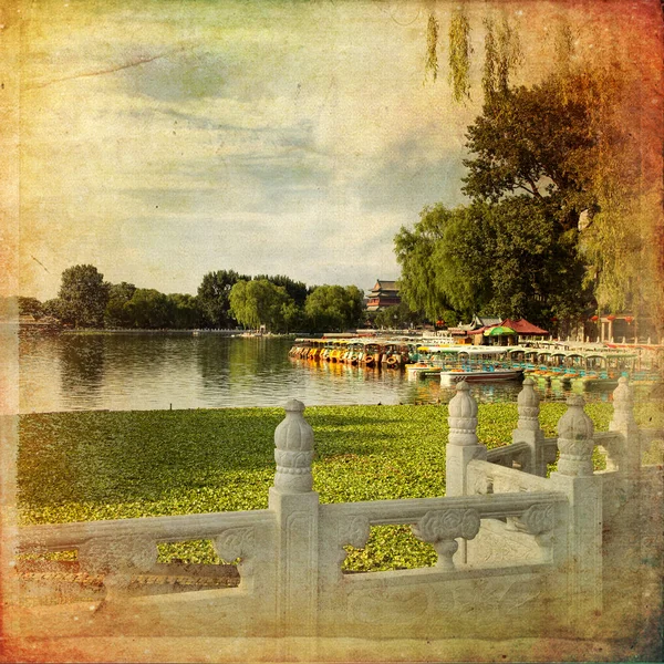 Houhai Lake, Pechino, Cina — Foto Stock