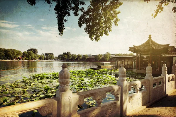 Houhai Lake, Pequim, China — Fotografia de Stock