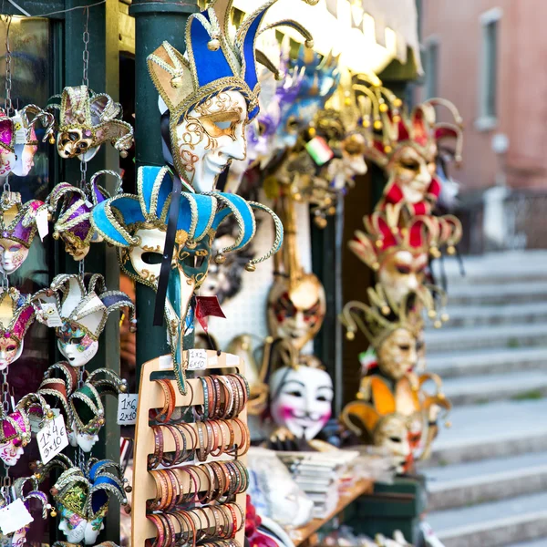 Maschere di carnevale a Venezia — Foto Stock