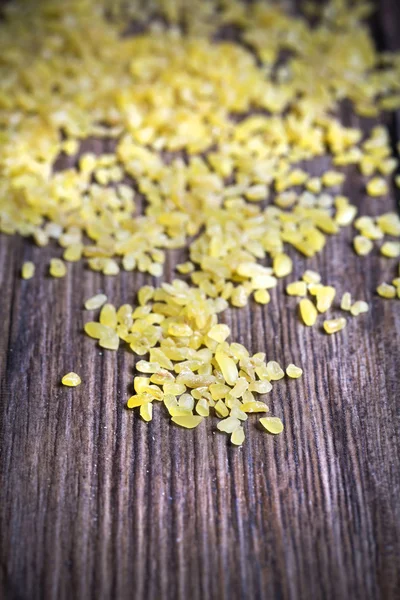 Tabule beans on wooden background, macro photo — Stock Photo, Image