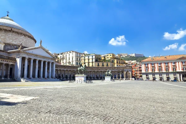 Piazza del plebiscito, Neapol — Zdjęcie stockowe