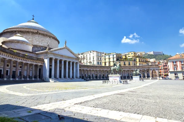Piazza del plebiscito, Napoli — Stockfoto