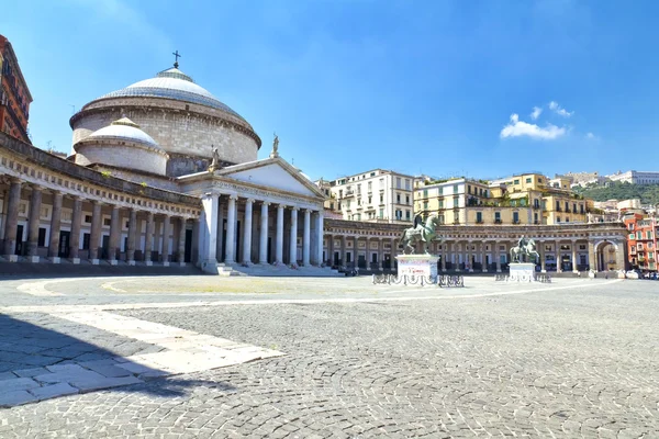 Piazza del plebiscito, Napoli — Stockfoto