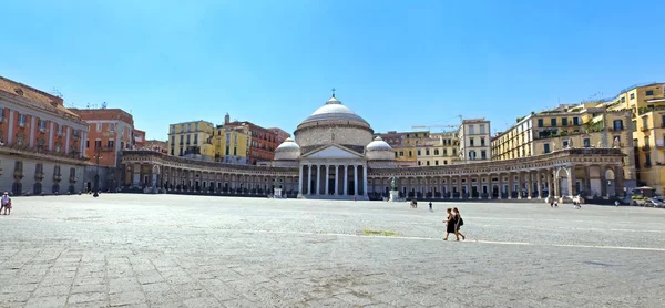 Piazza del Plebiscito, Napoli — Stock Photo, Image